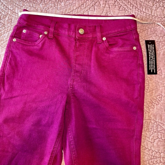 Denim&Co Women's Purple Jean Shorts - Picture 2 of 12